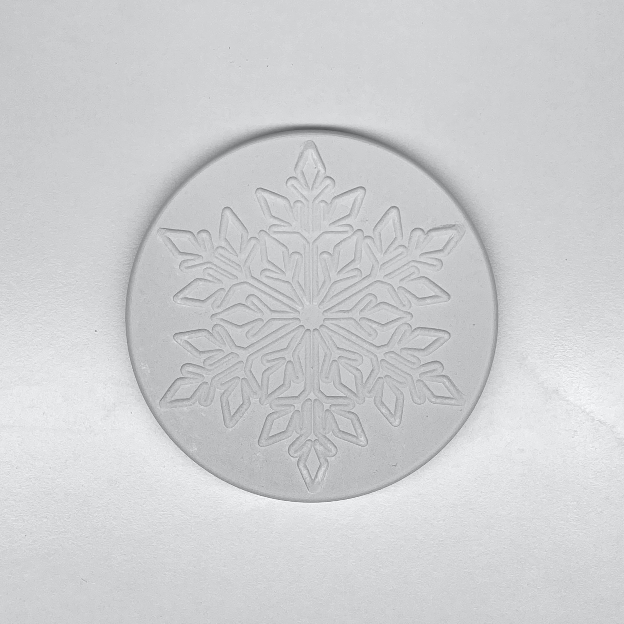 Bardak Altlığı Kar Tanesi