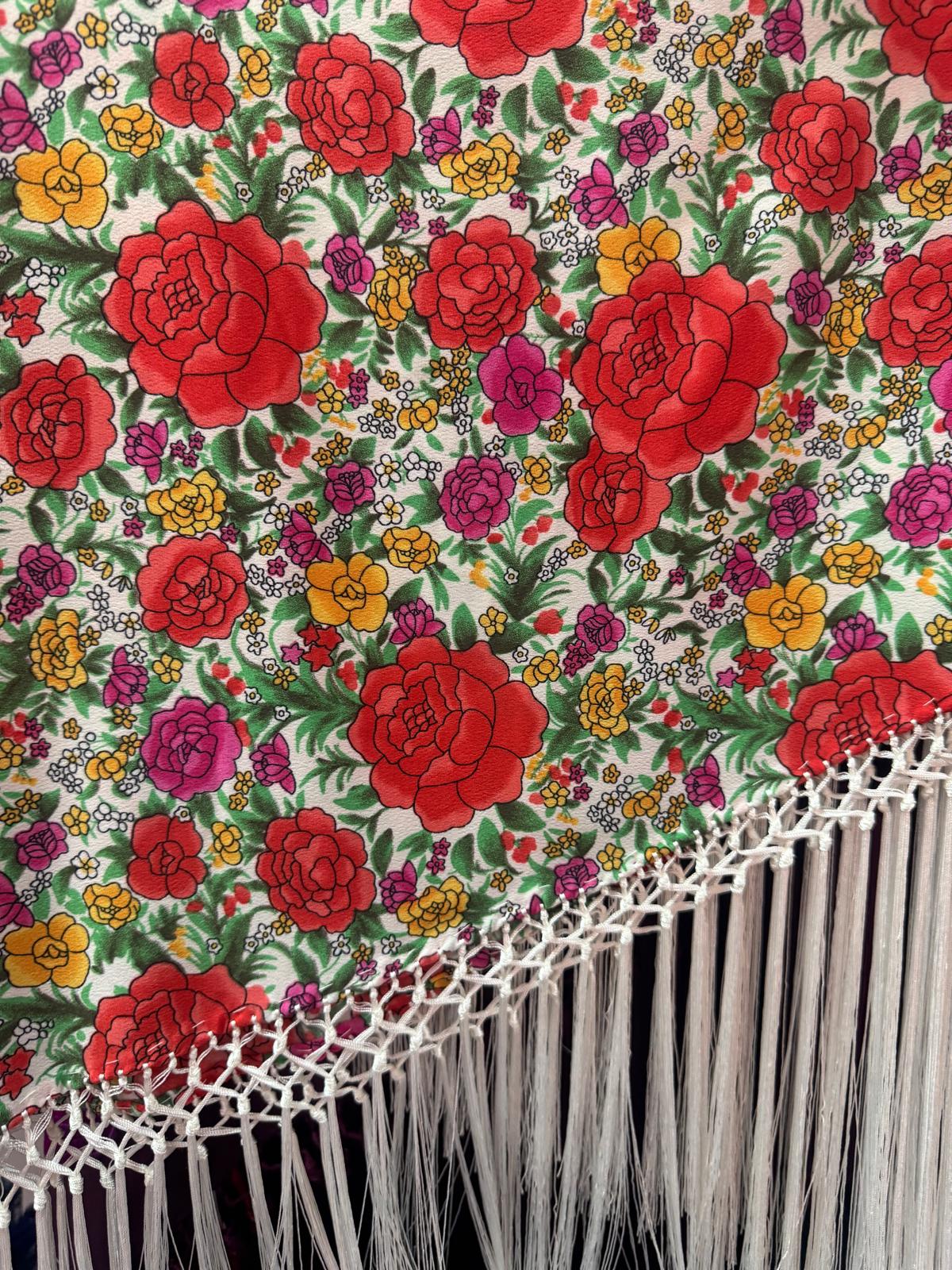 Mantón ESTAMPADO o PLUMETI cantillana