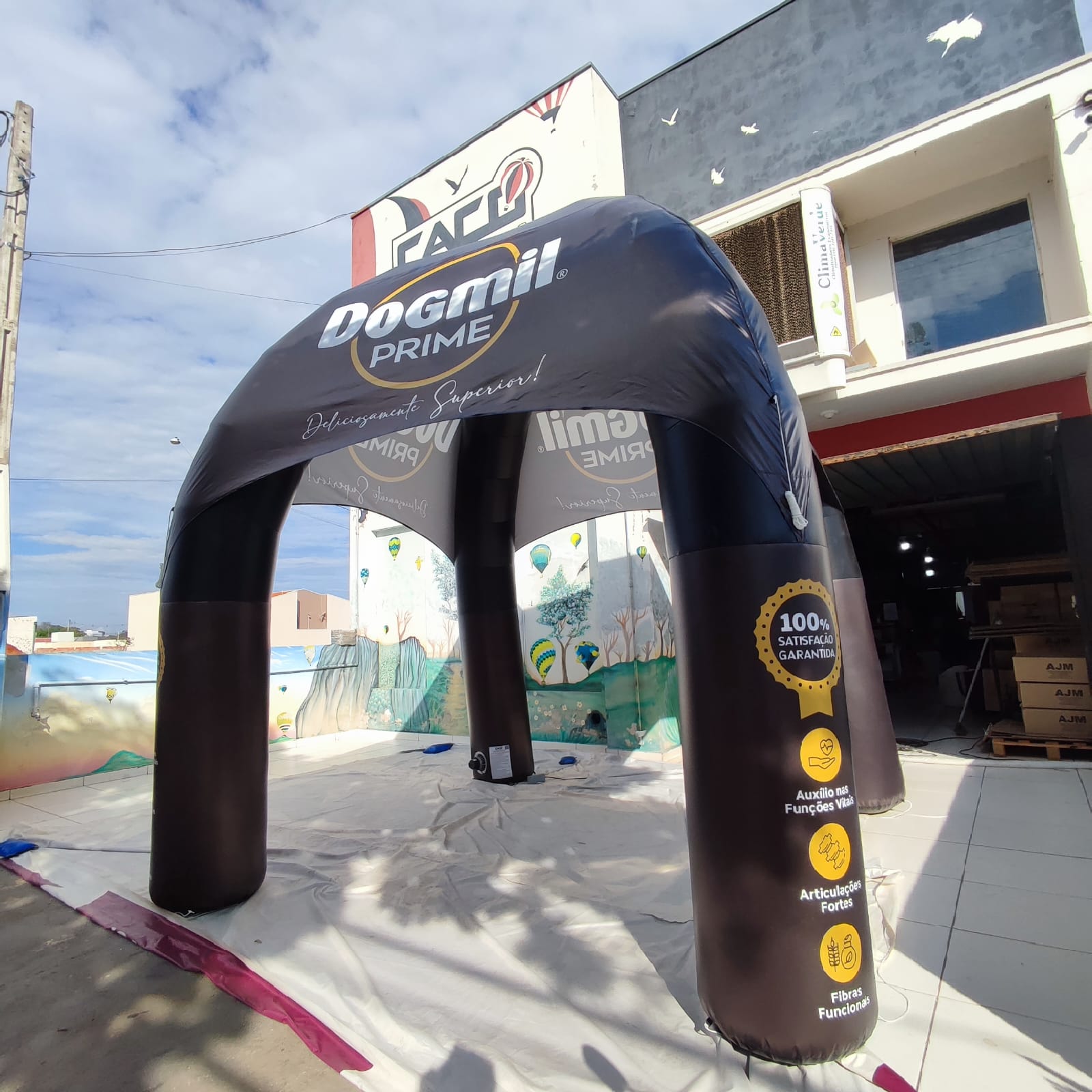 TENDA REDONDA 2.3x2.3 INFLÁVEL (IMPRESSÃO TOTAL)