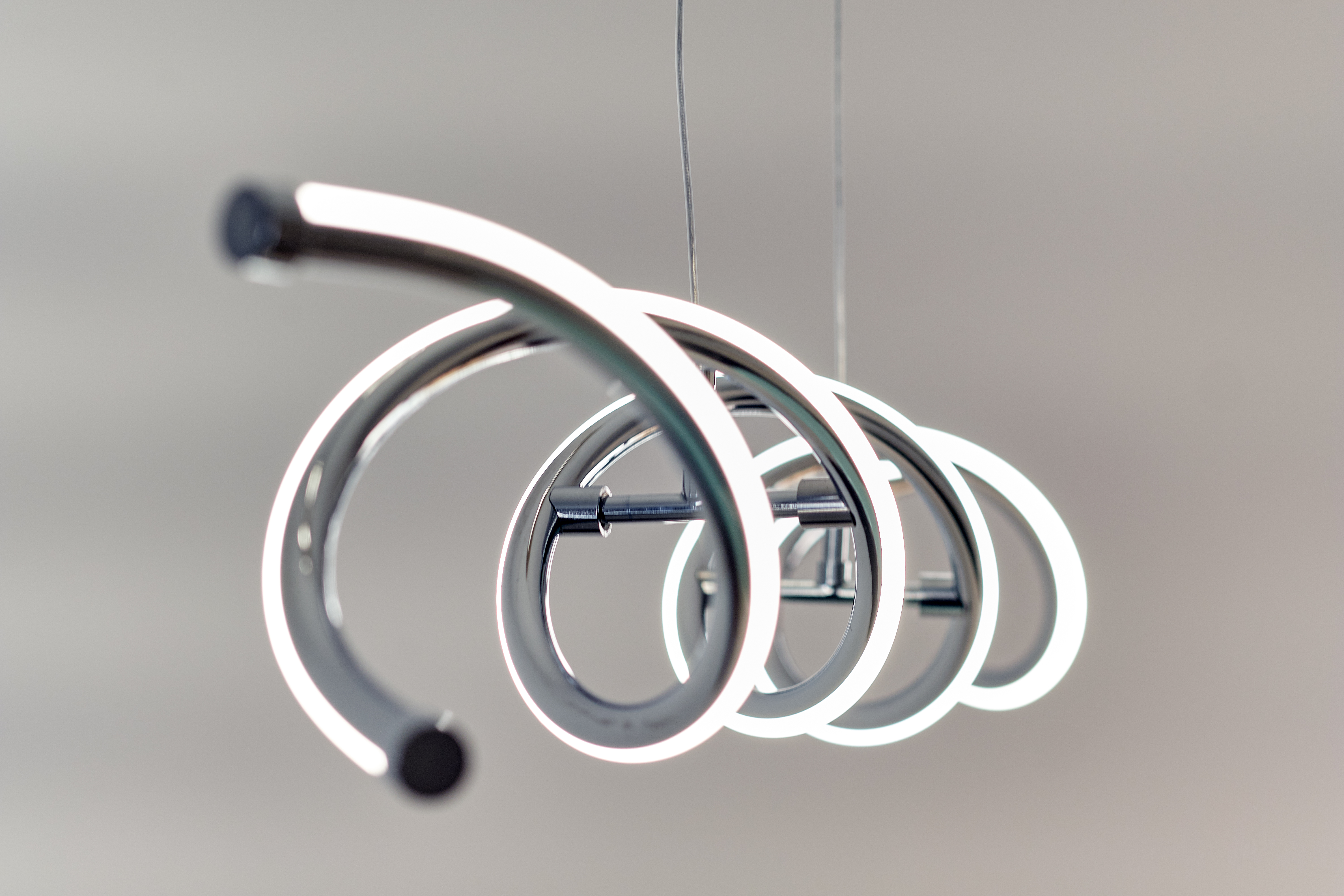 Modern LED Spiral Pendant Light