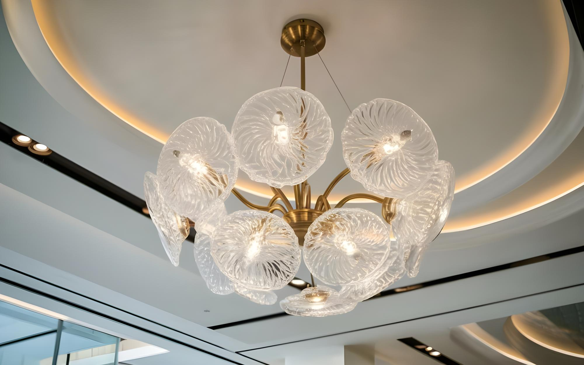 Modern Glass Chandelier