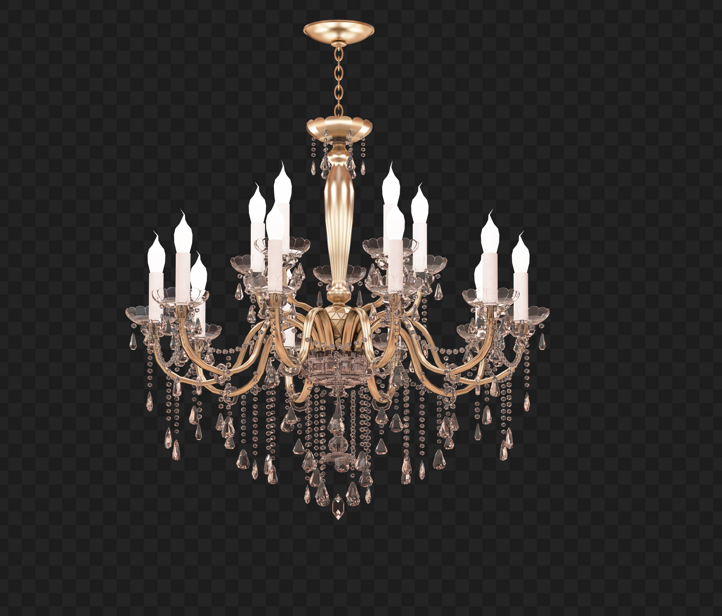 Elegant Crystal Chandelier