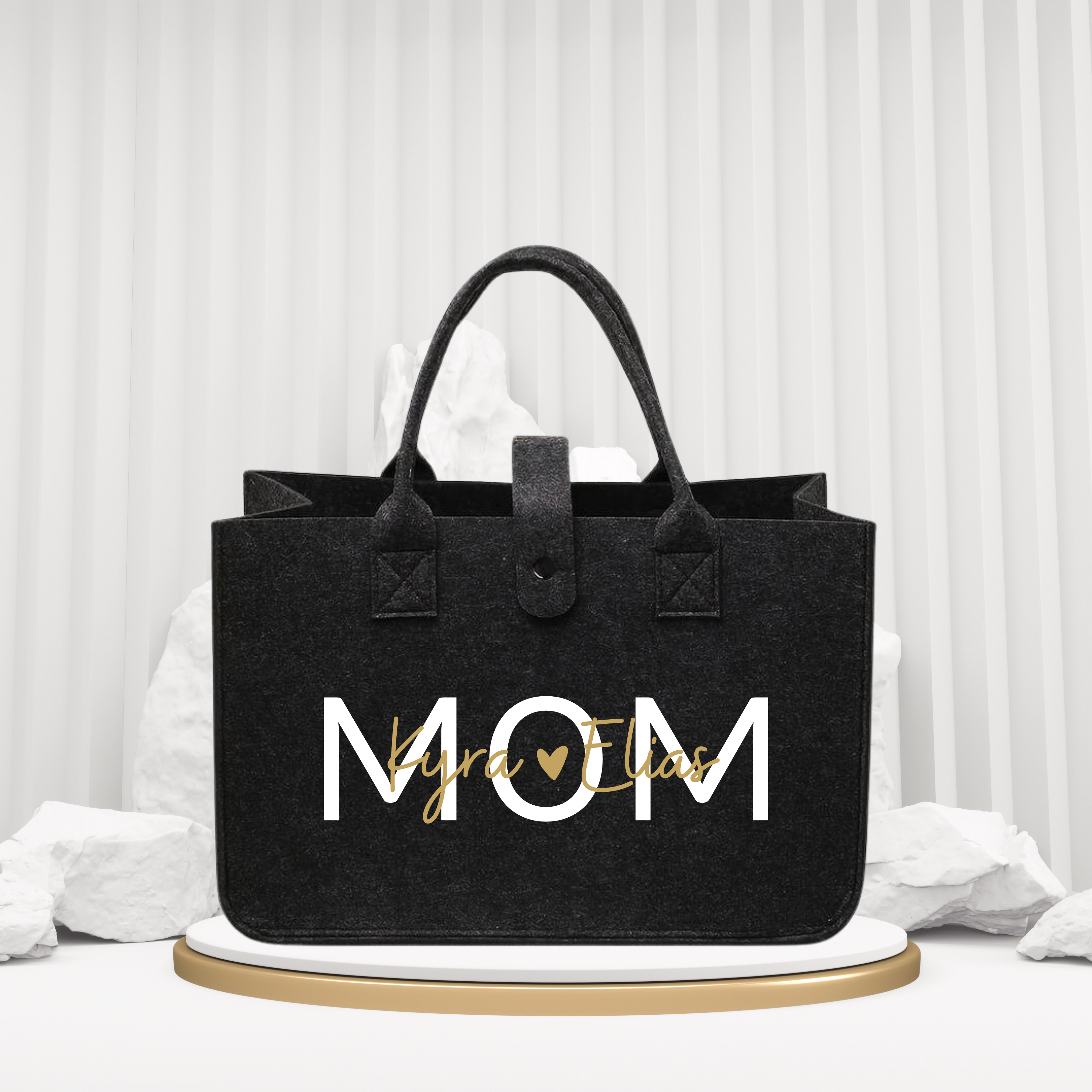 Personalisierte Filztasche "MOM"