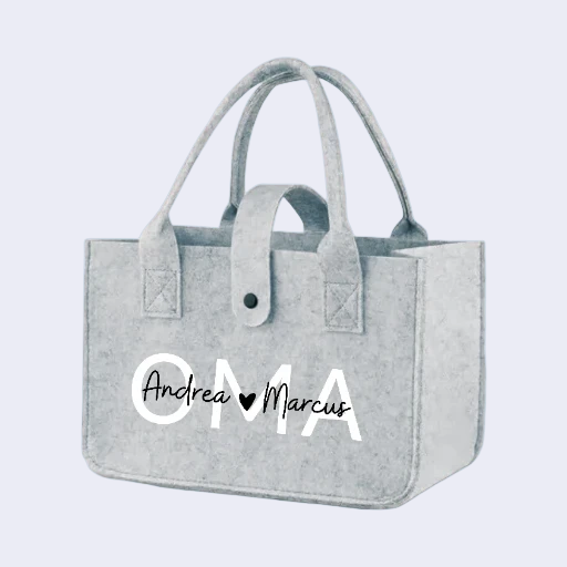 Personalisierte Filztasche "OMA"