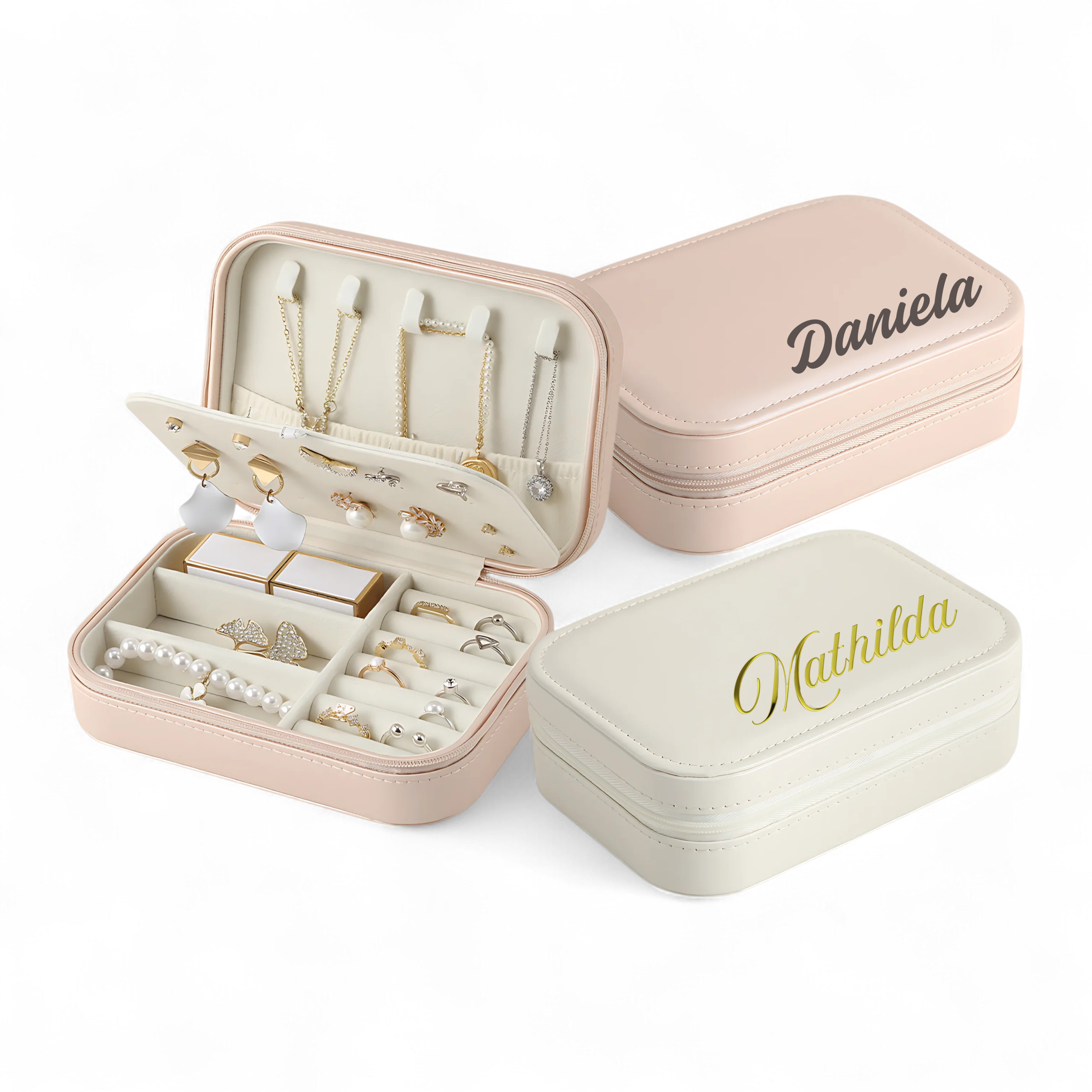 Personalisierte Schmuckkästchen aus PU-Leder