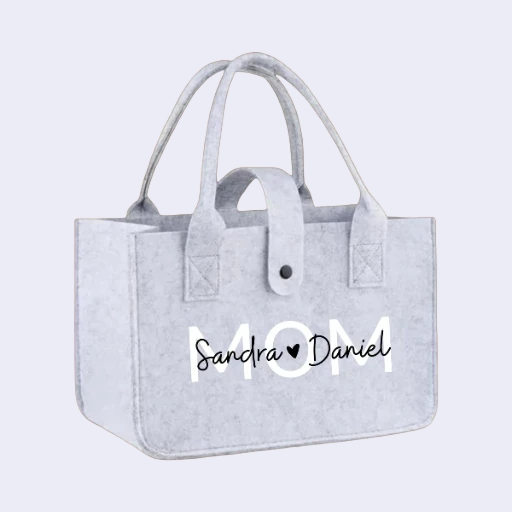 Personalisierte Filztasche "MOM"