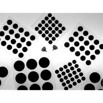 Parches adhesivos de carbono conductor de doble cara de alta pureza, Ø12 mm. Paq 100