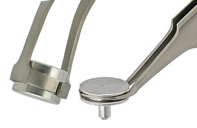 Pinzas sujetadoras de stubs de pin de Ø12,7 mm, de acero inoxidable antimagnético, ángulo de 30 grados.