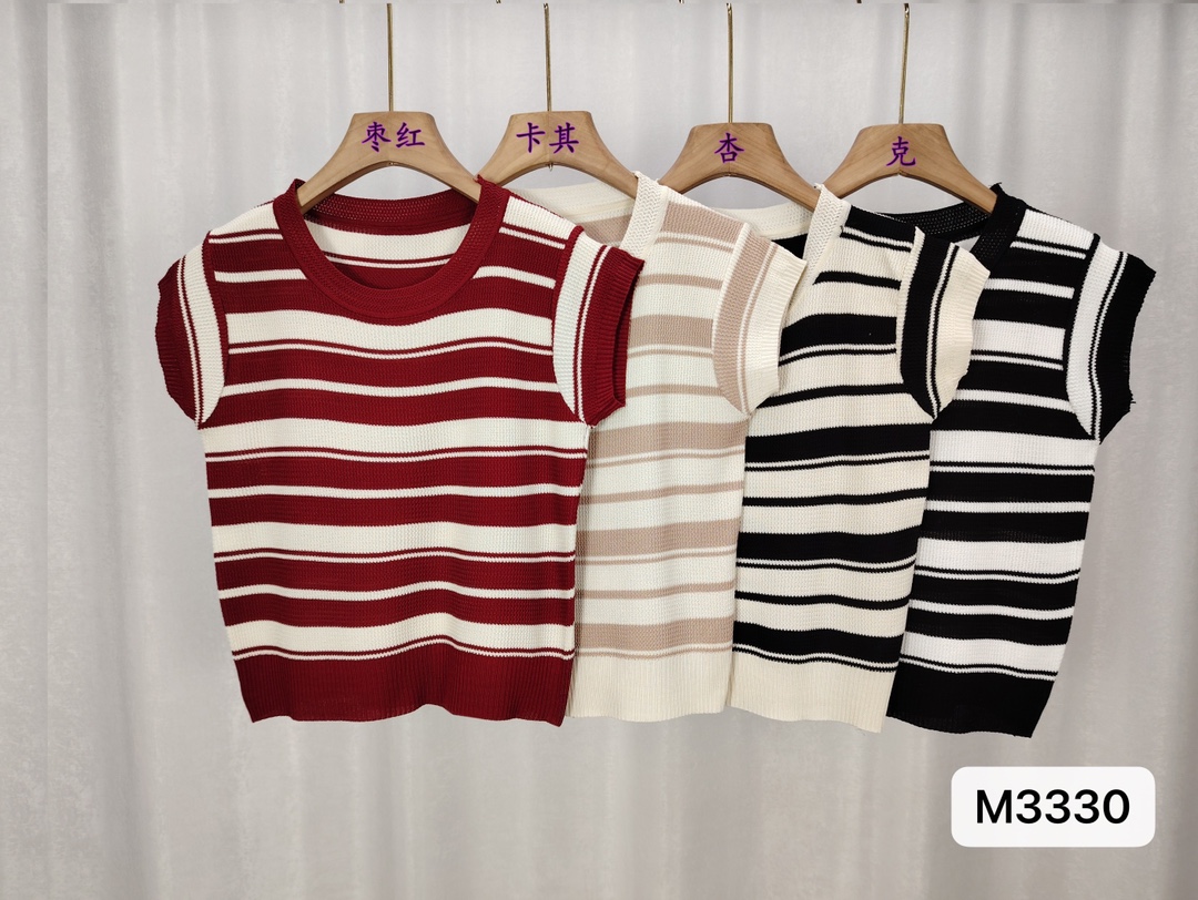 Striped Sleeveless Tops