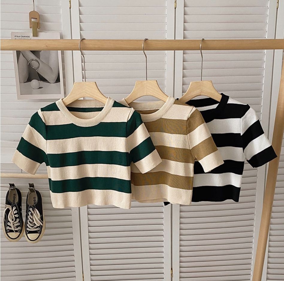 Striped Crop Tops