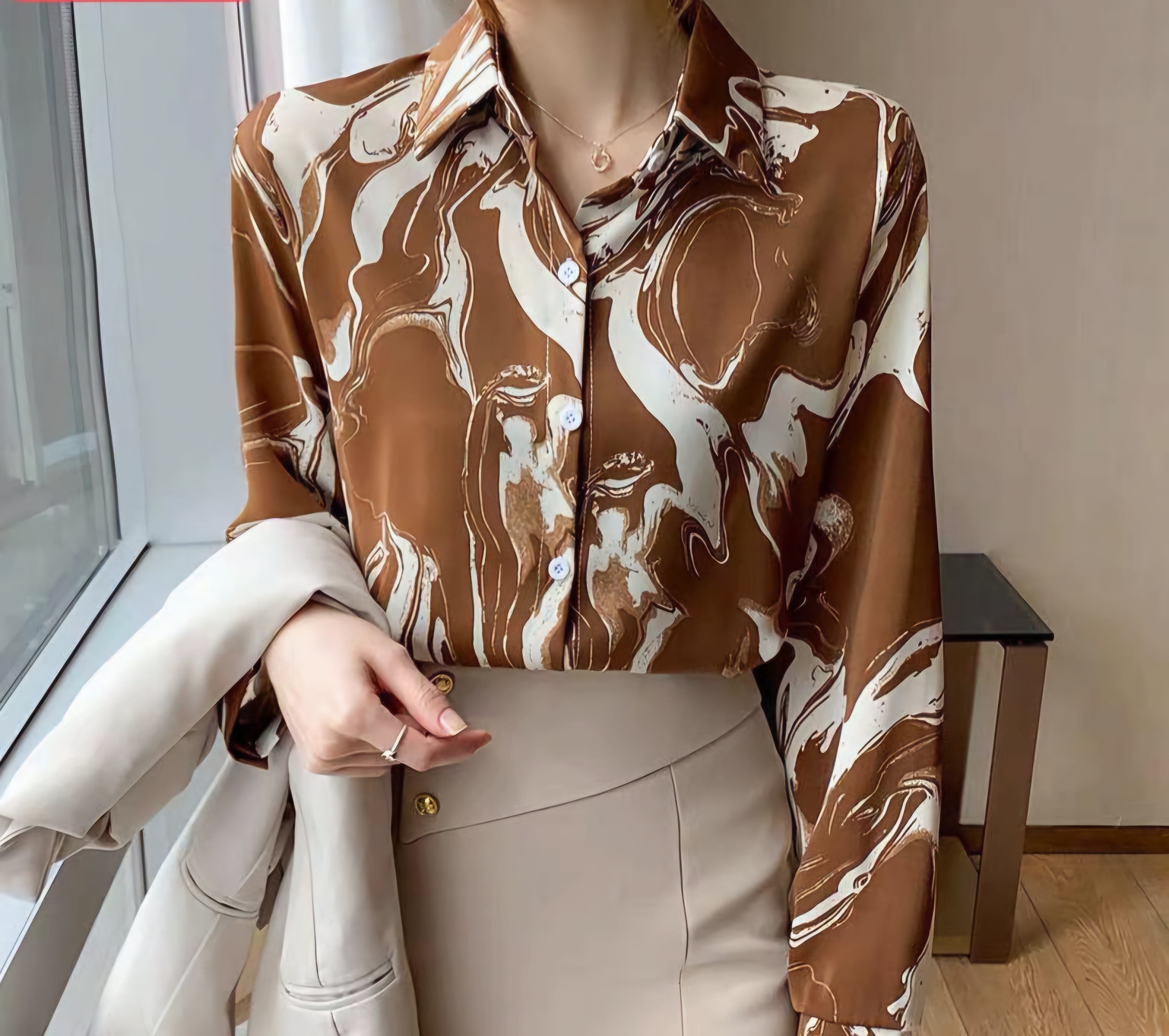 Printed Silk Shirt