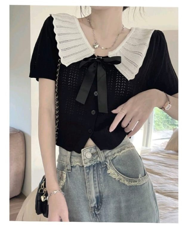 Stylish Knitted Crop Top