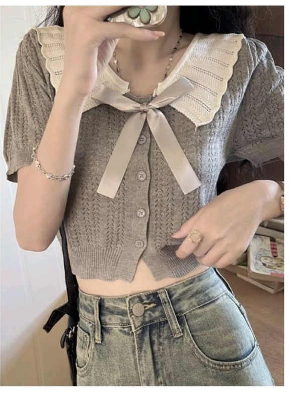 Stylish Knitted Crop Top