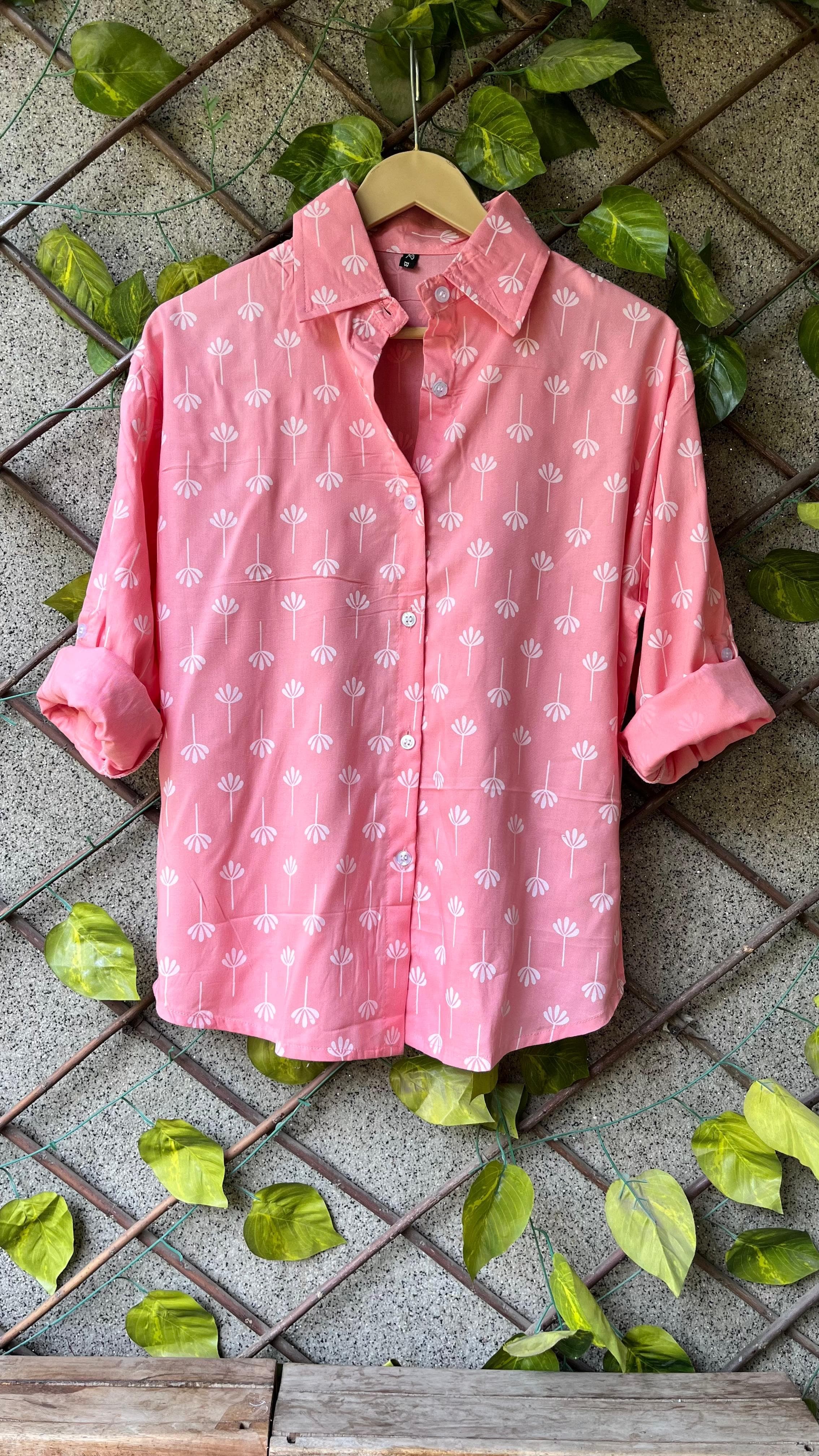 Pink Printed Shirt