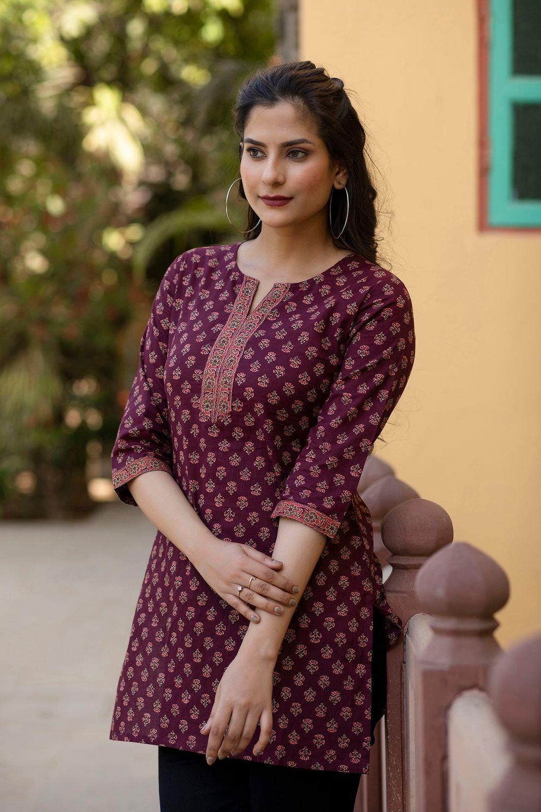 Elegant Maroon Kurti