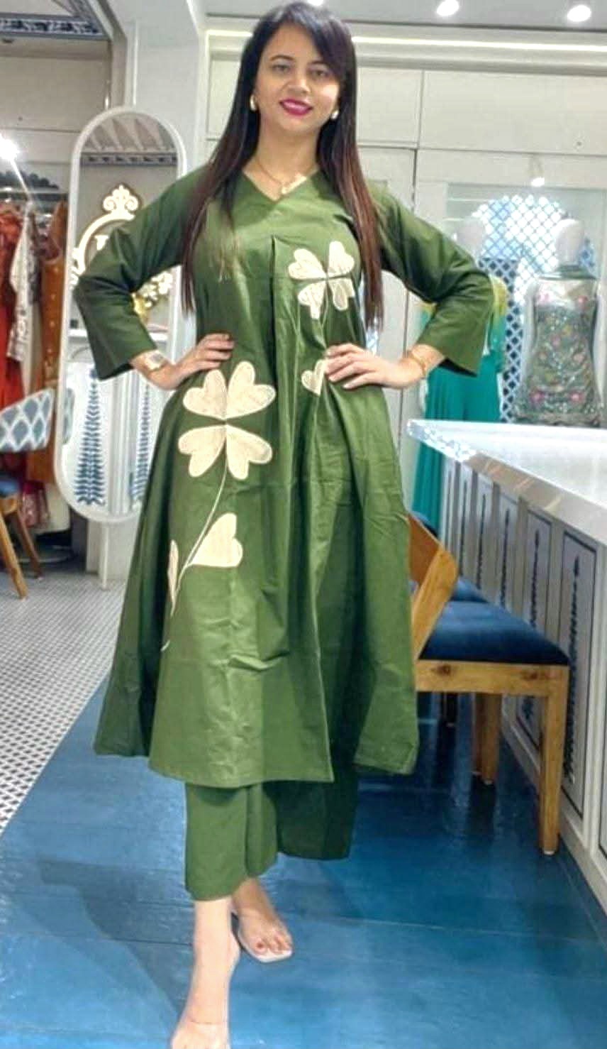 Green Floral Printed Co-ord Set