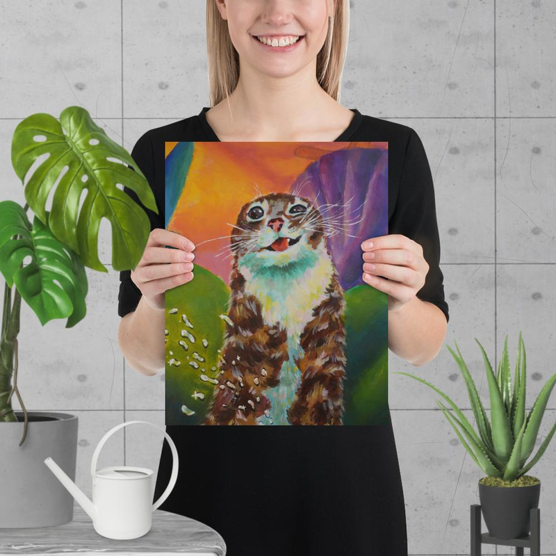 Scrunch Cat Poster