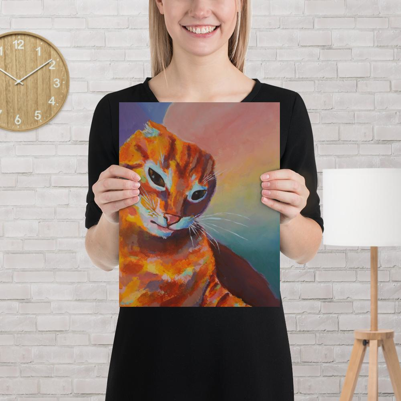 Mischievous Cat Poster