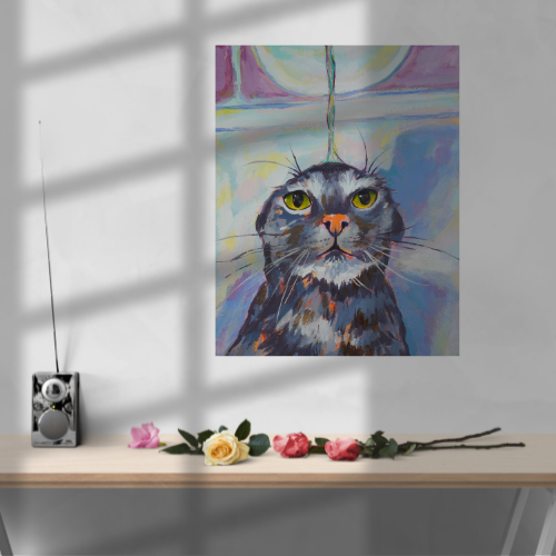 Bath Cat Poster