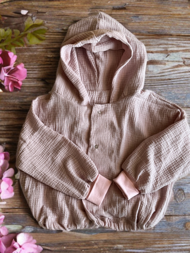 Musselin Oversize Jacken Kinder Größen 74-134