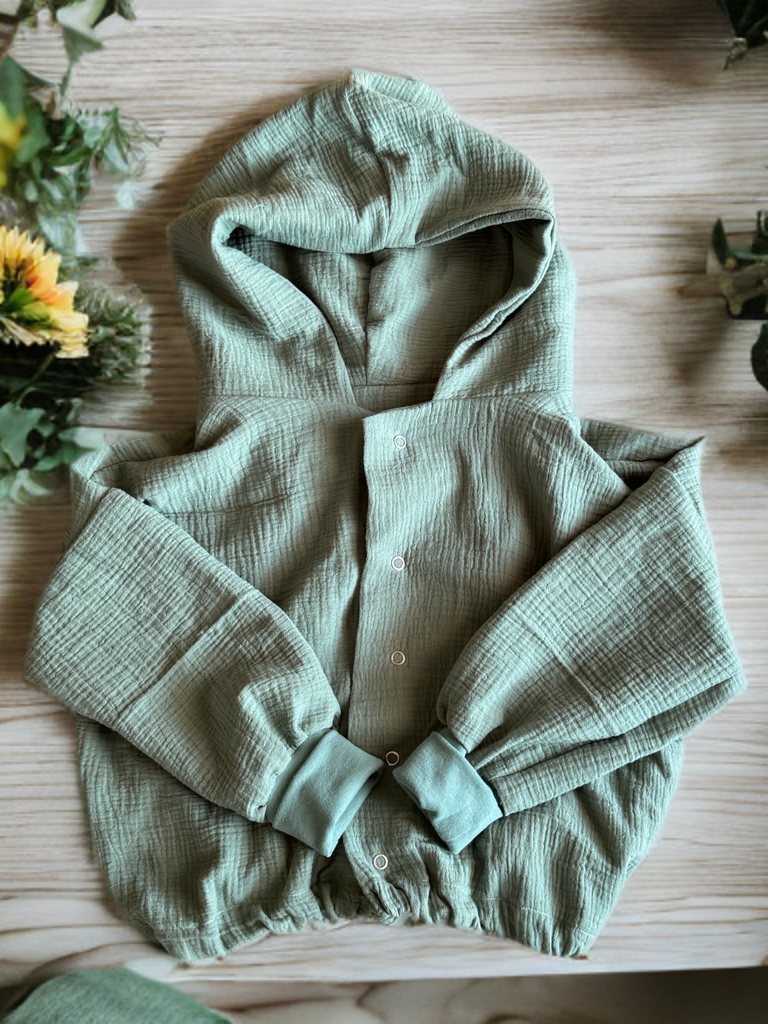 Musselin Oversize Jacken Kinder Größen 74-134