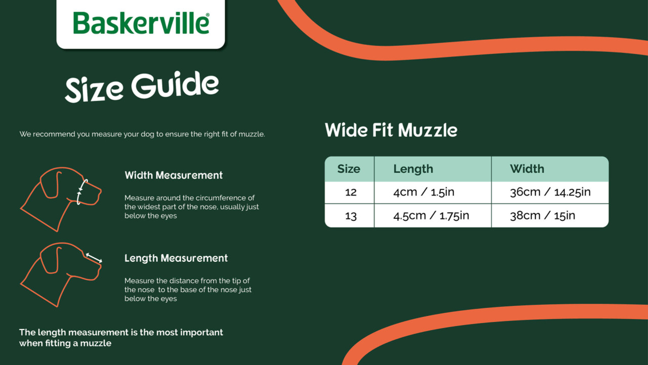 Focinheira Baskerville Wide Fit