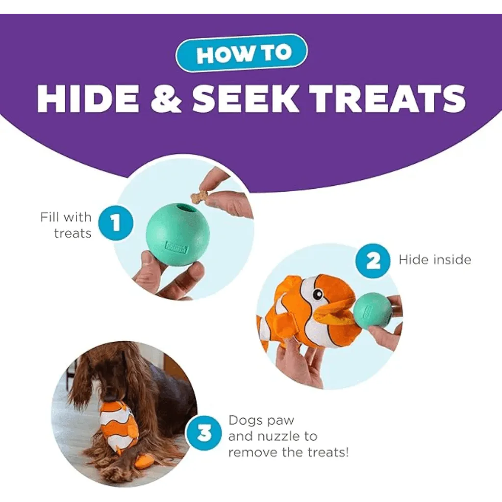 Pelúcia Outward Hound Big Mouthz Clown Fish