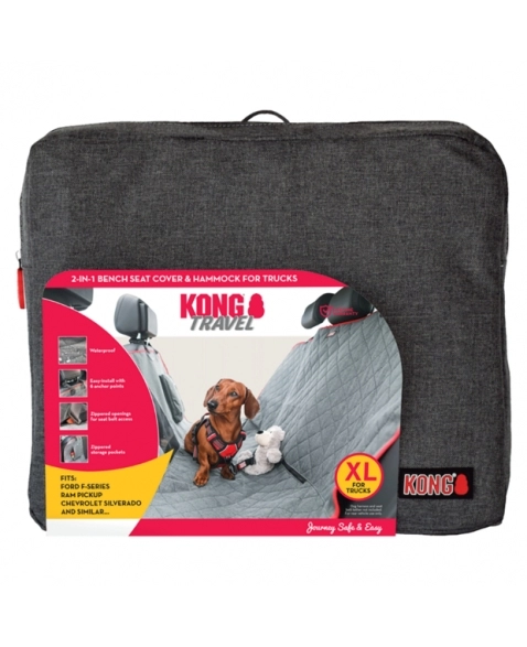 Capa para carro KONG Travel 2in1 Bench Seat Cover & Hammock