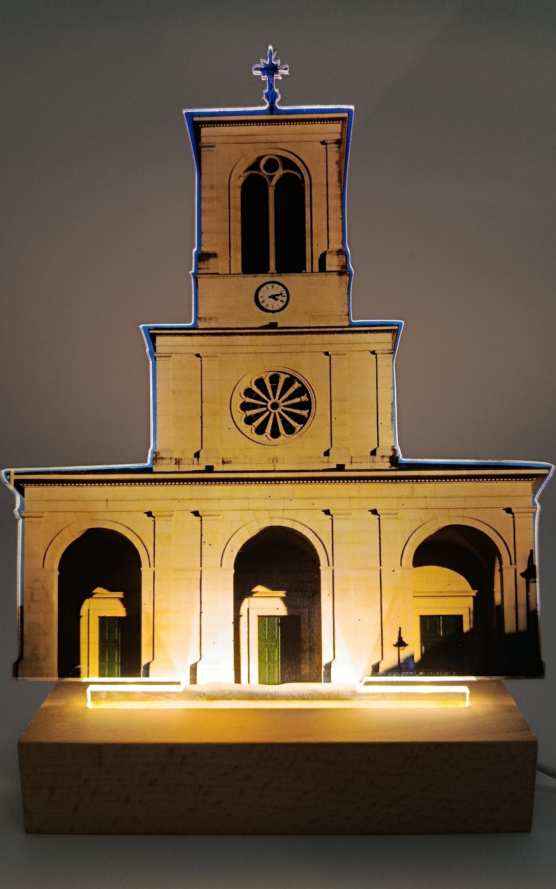 Lampe lumineuse led Eglise Saint-Leger