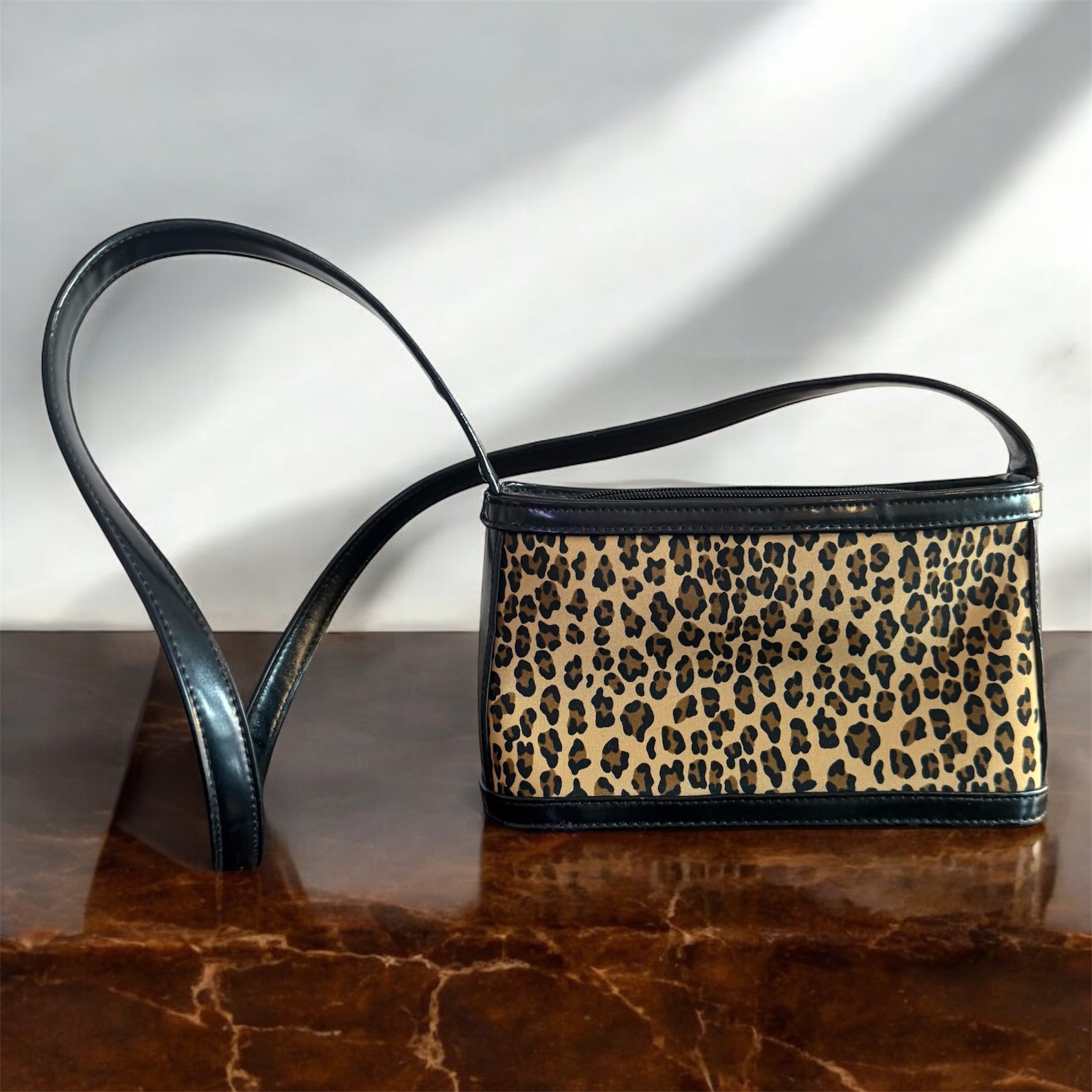Leopard Vinyl Mini Bag