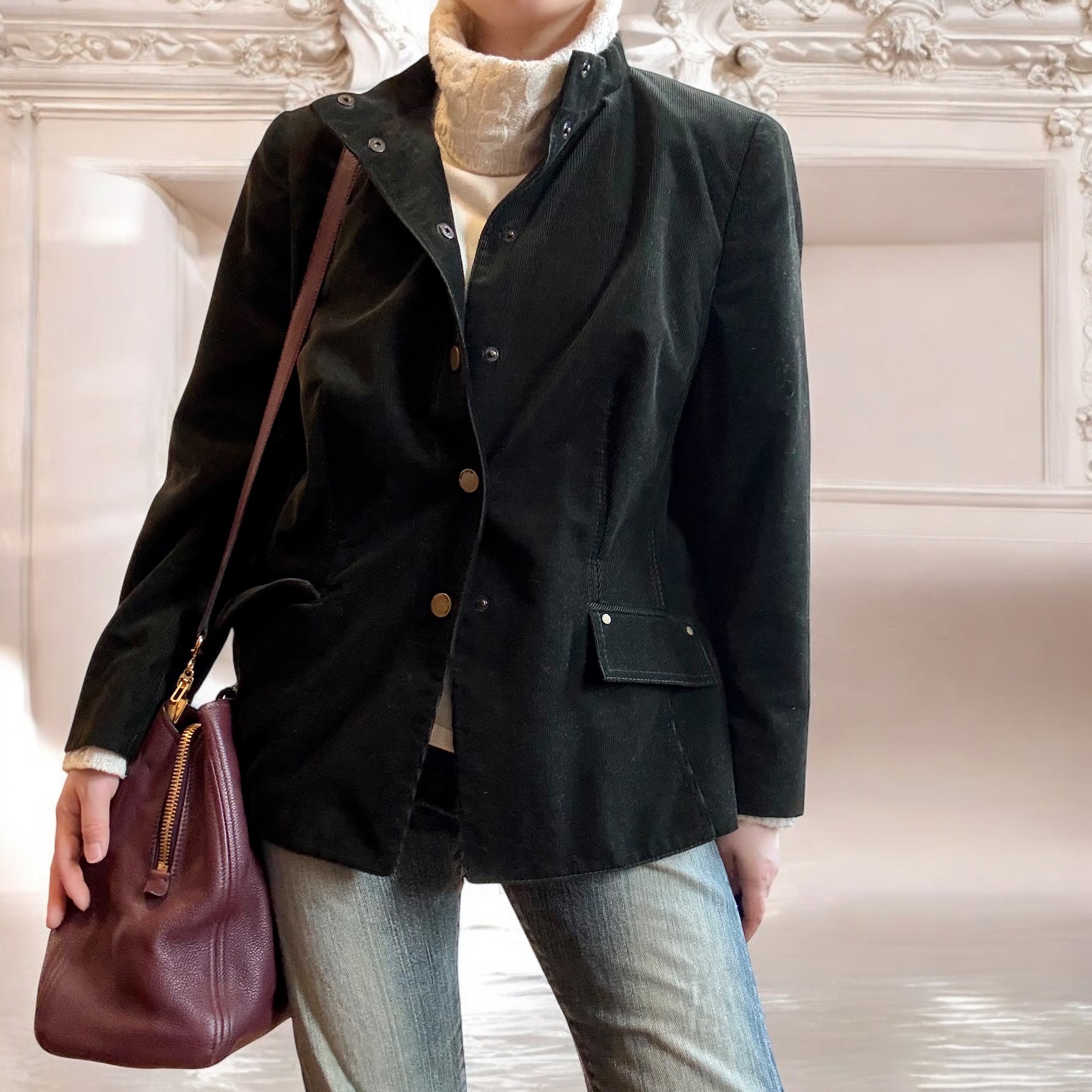 Luxe Khaki Military Jacket