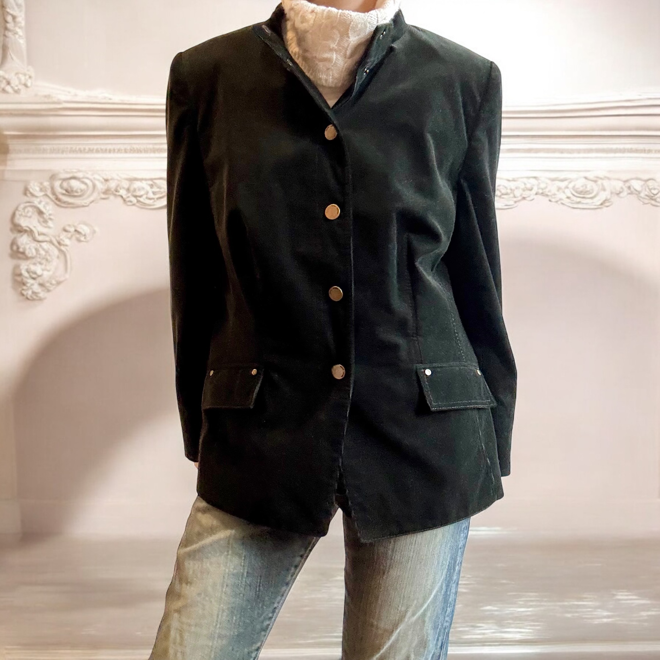 Luxe Khaki Military Jacket