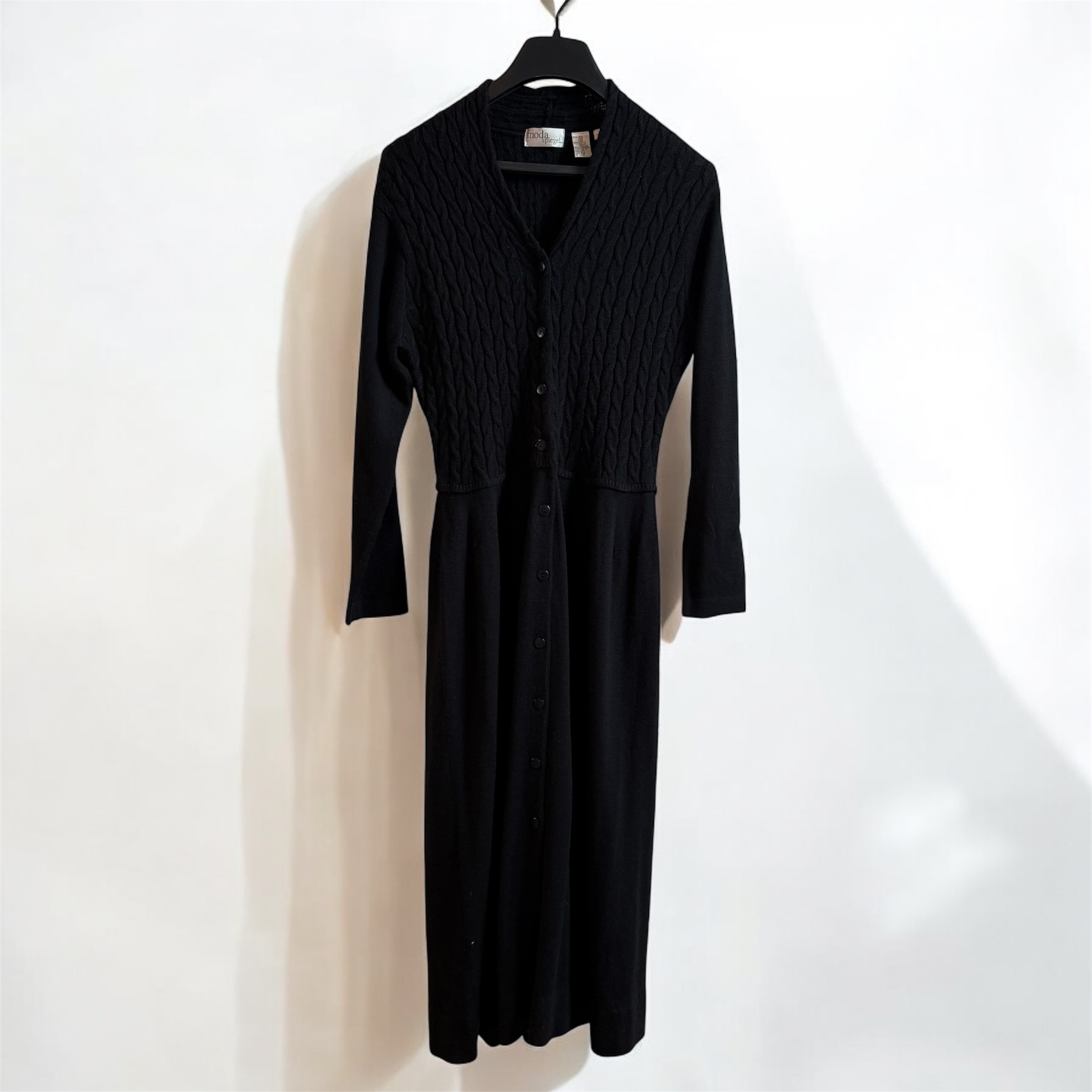 Wool Cable Knit Duster Cardigan/Dress