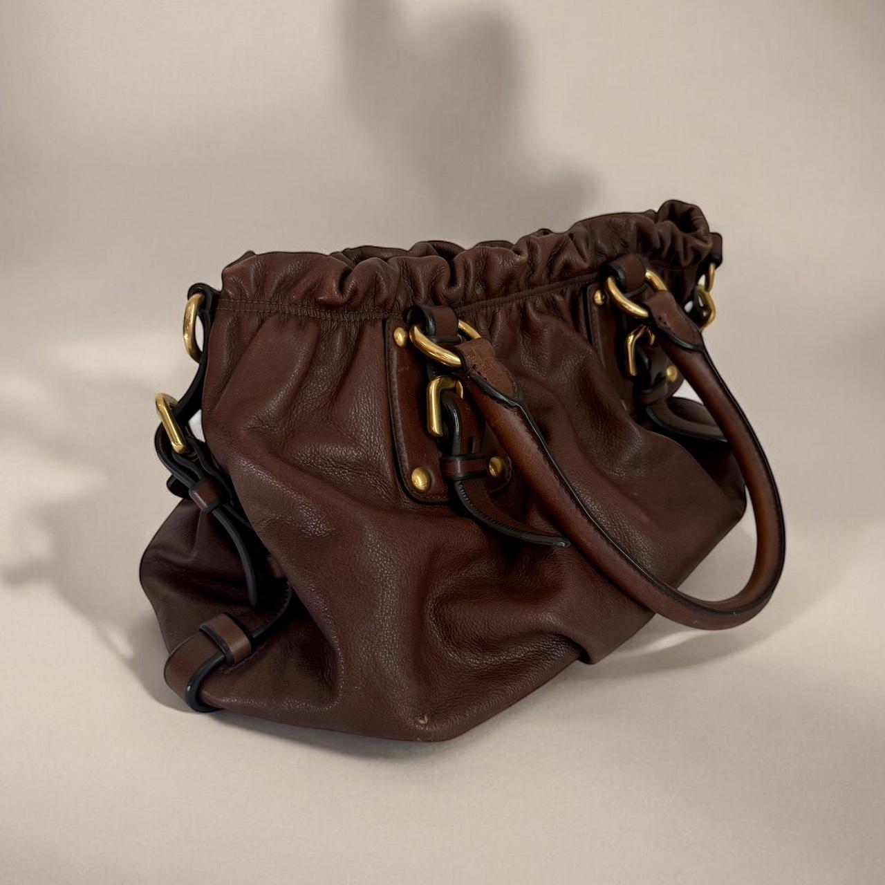Vintage Brown Prada Dumpling Bag
