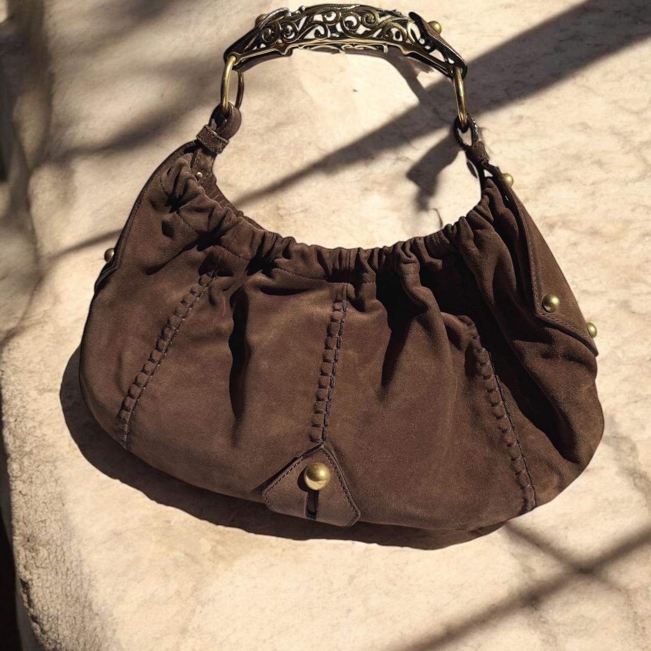 Vintage Brown Suede YSL Mombasa Bag