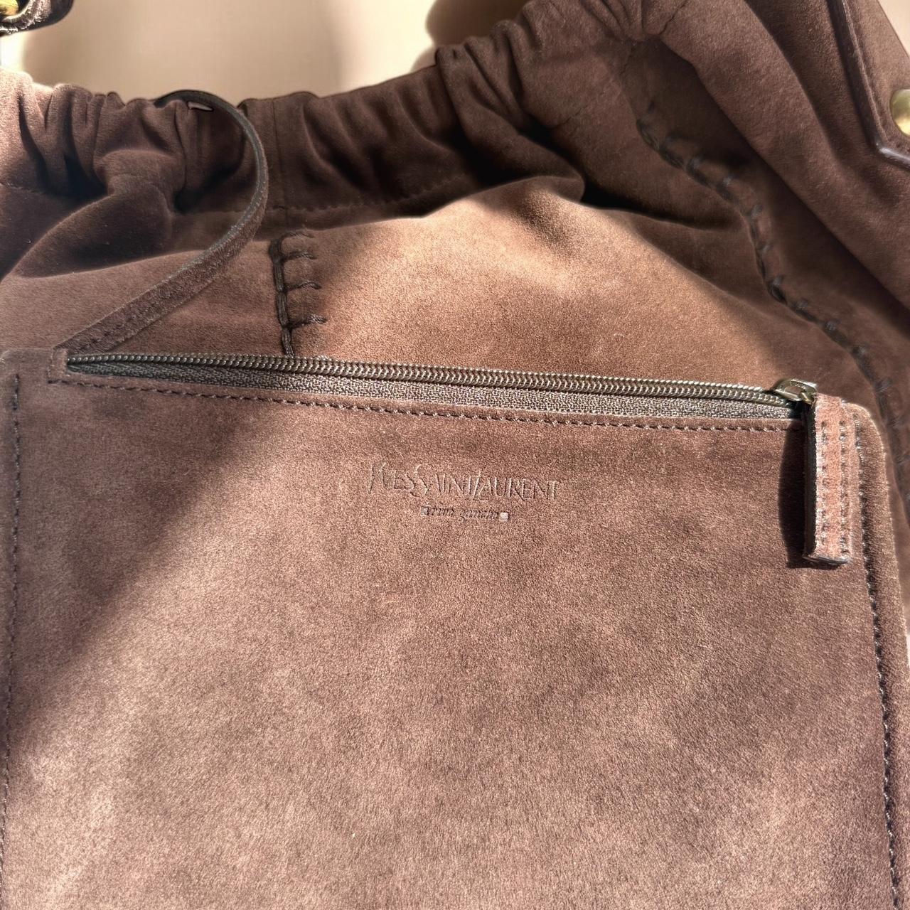 Vintage Brown Suede YSL Mombasa Bag