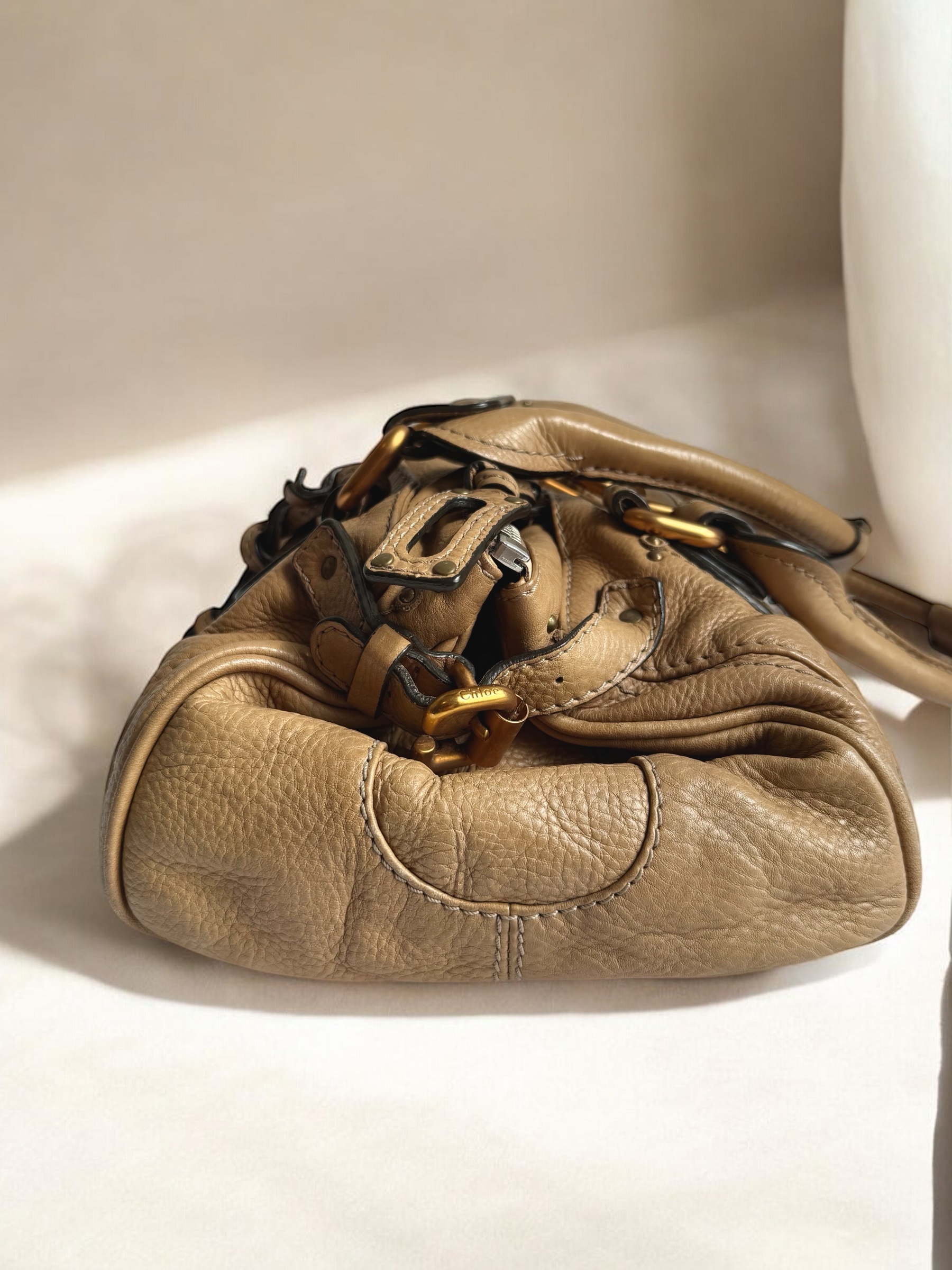 Beige Tan Chloe Paddington Bag