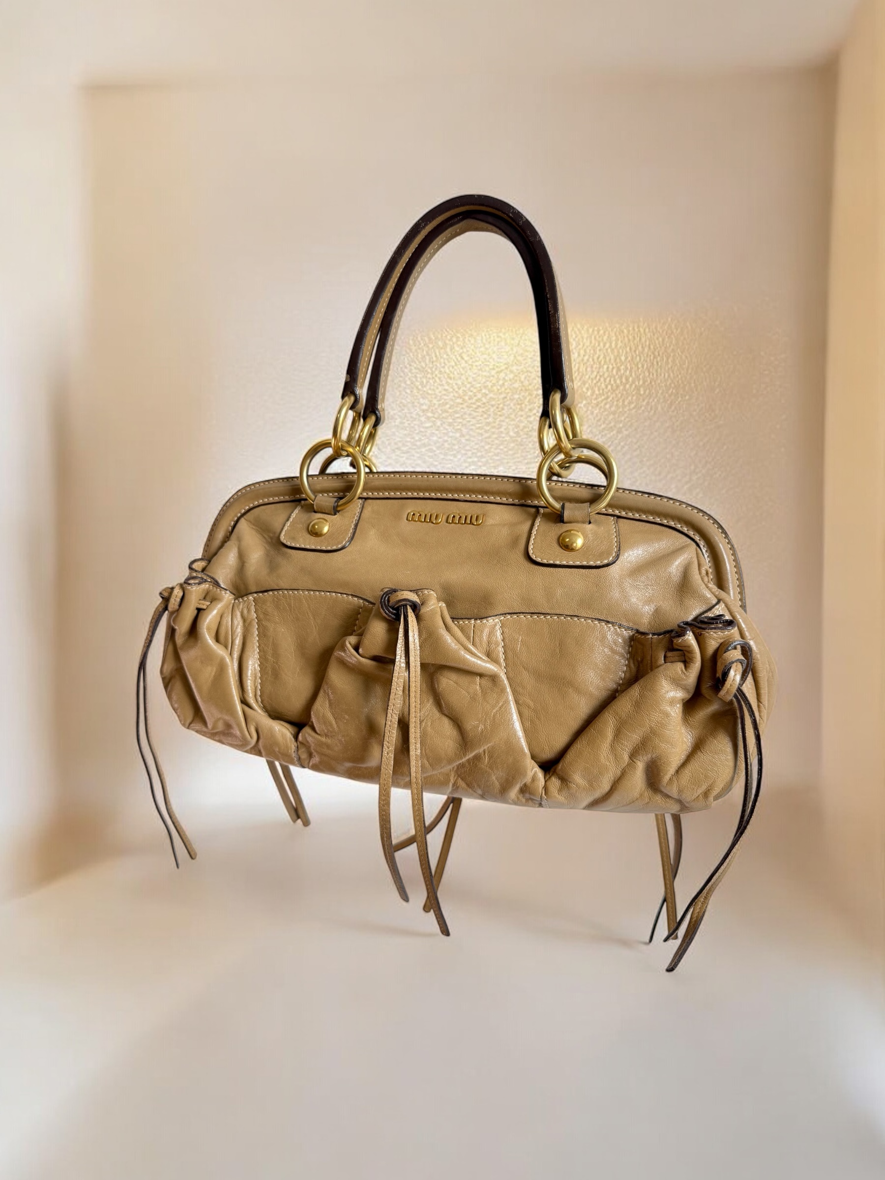 Archival 2000s Balletcore Miu Miu Bag
