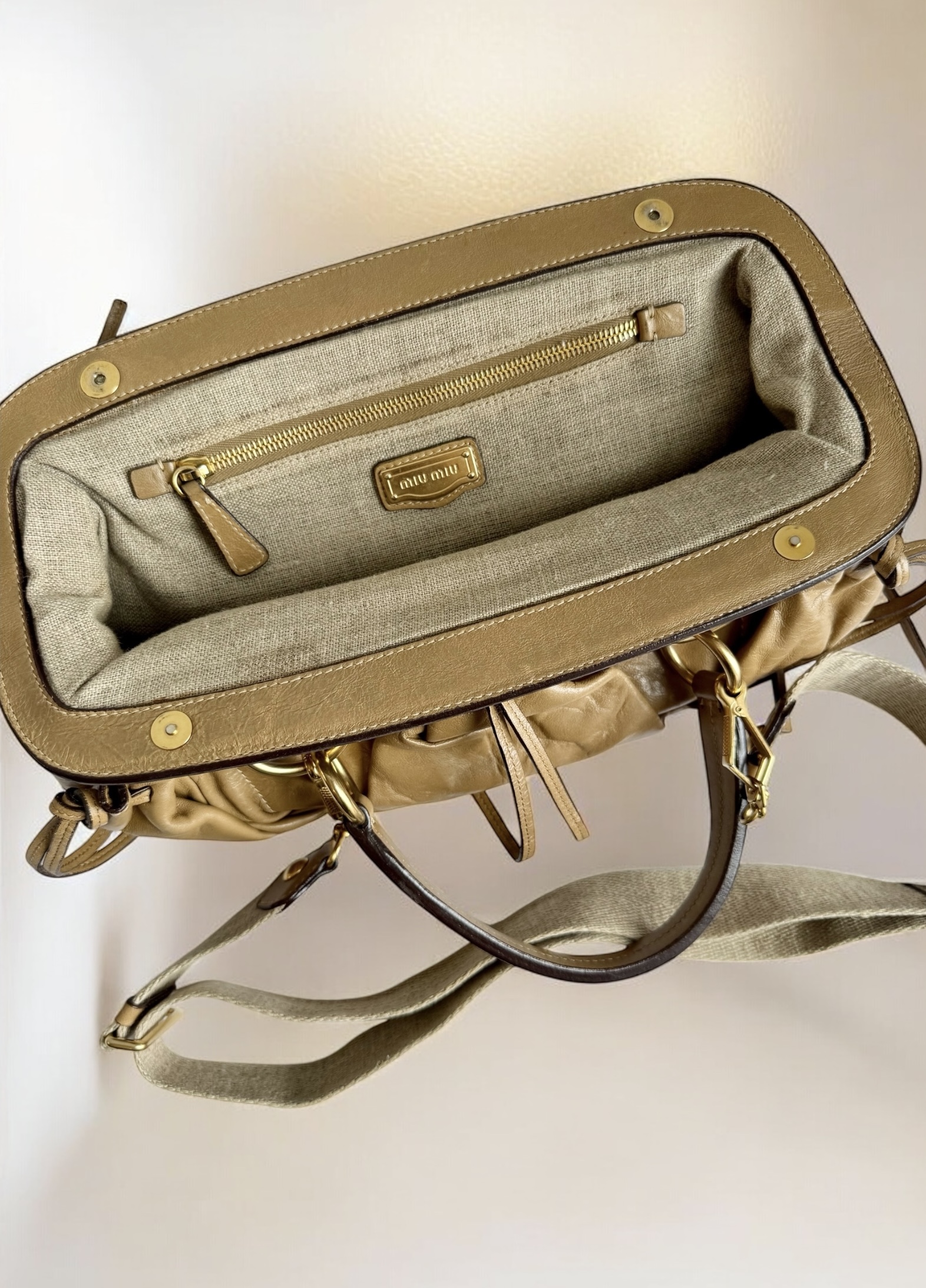 Archival 2000s Balletcore Miu Miu Bag