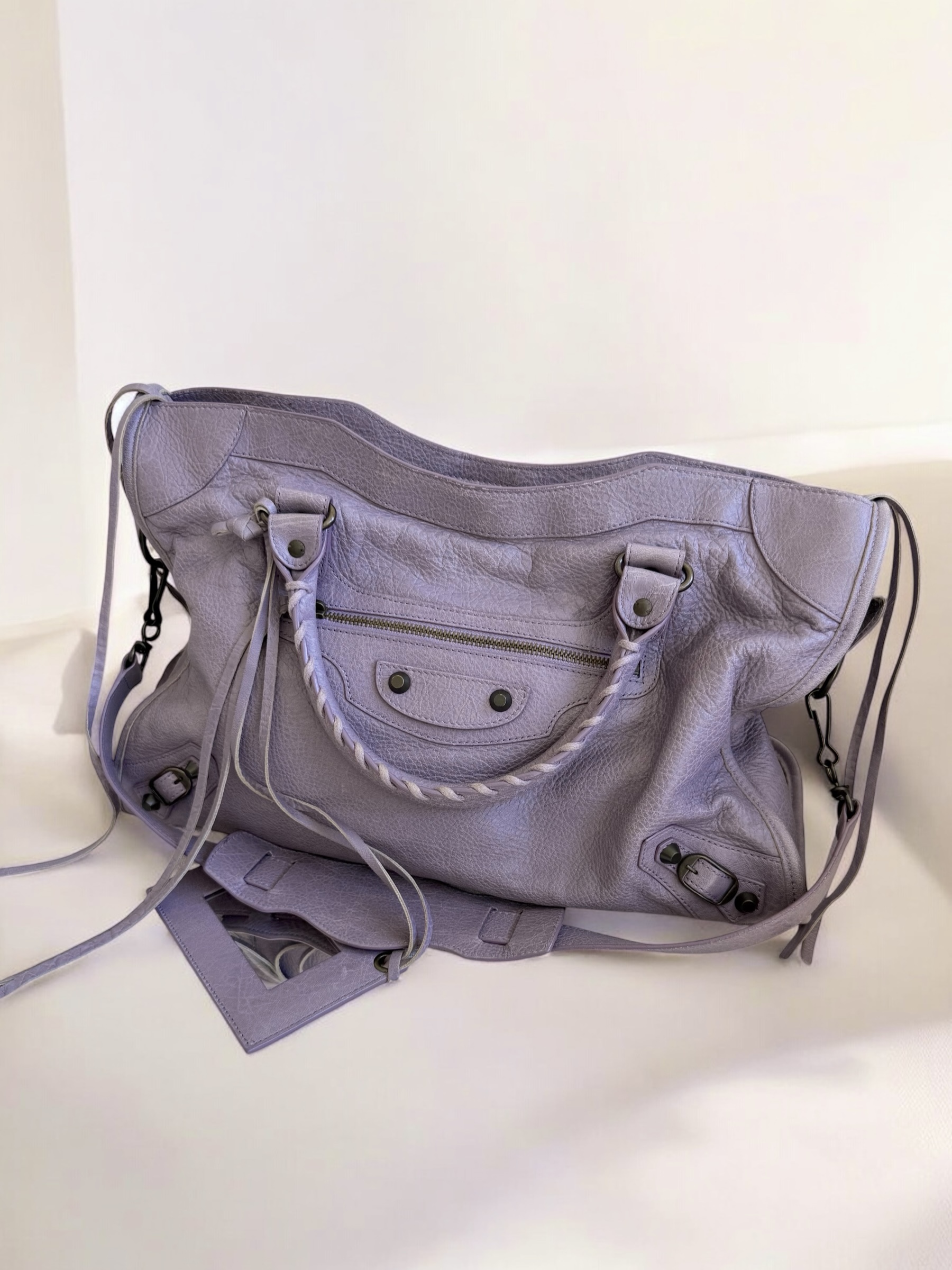 Lilac Purple Classic Medium Balenciaga City Bag