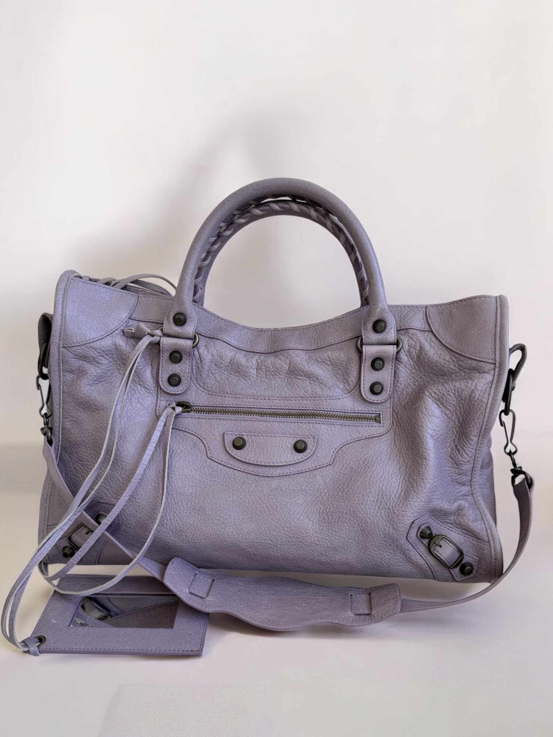 Lilac Purple Classic Medium Balenciaga City Bag
