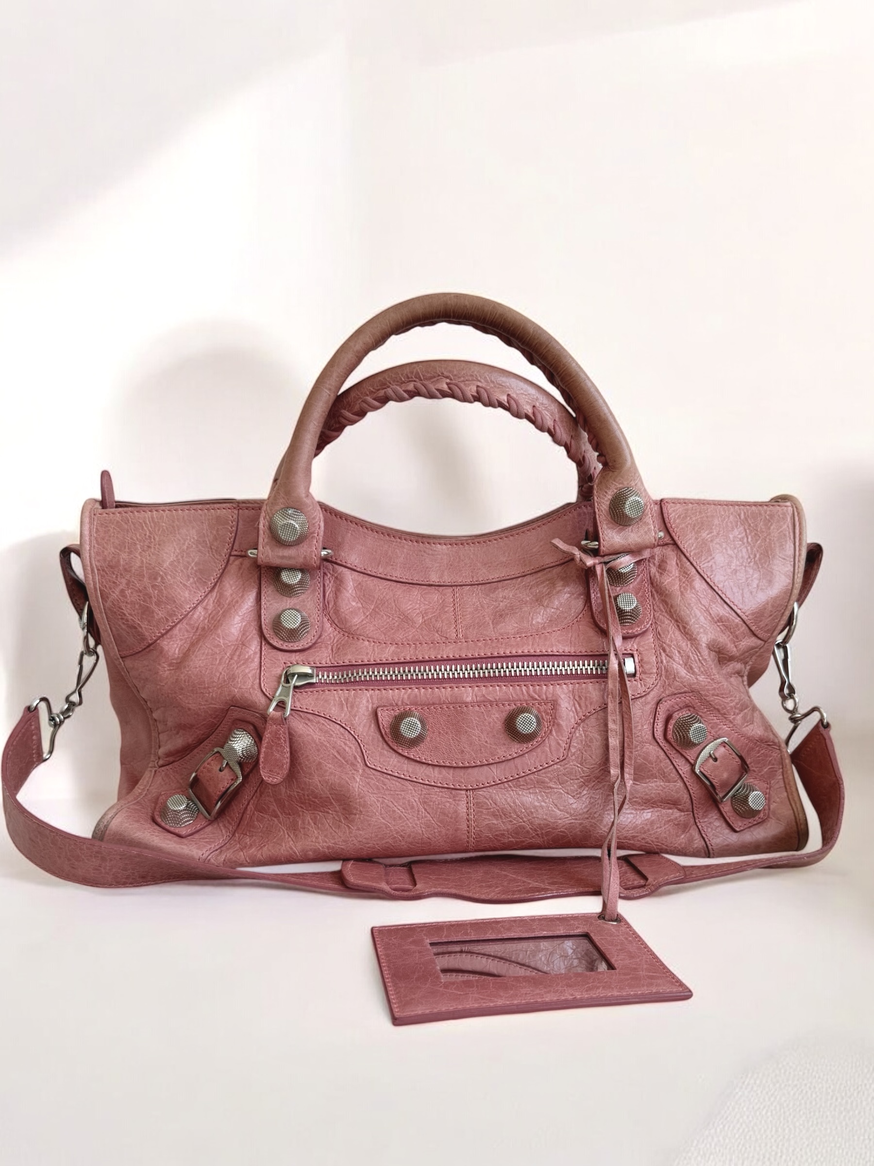 Dusty Rose Medium Balenciaga City Bag