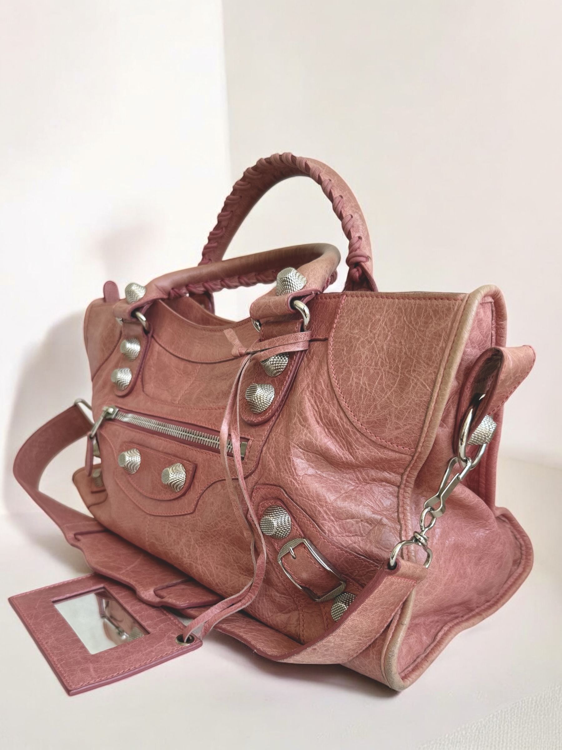 Dusty Rose Medium Balenciaga City Bag