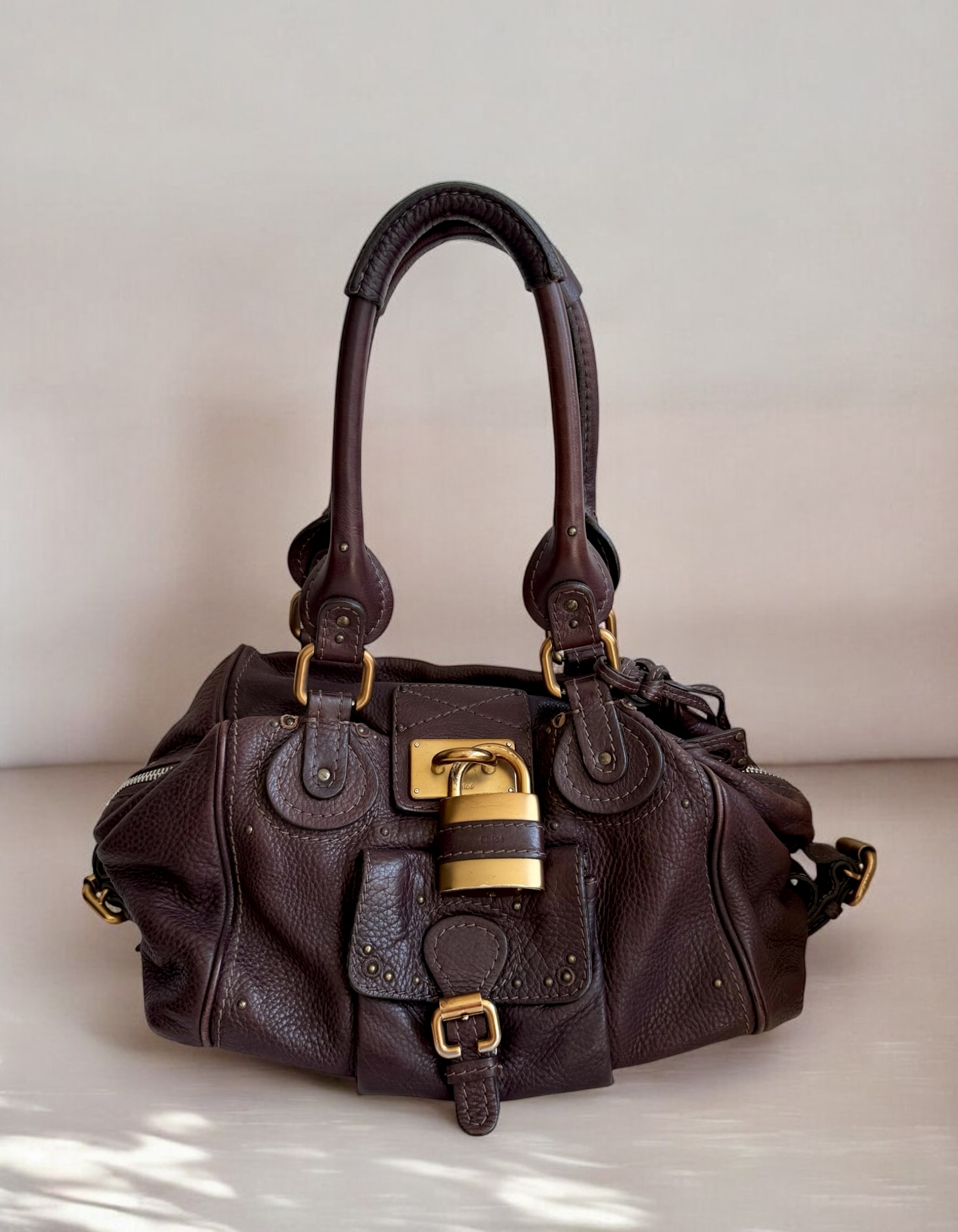 Brown Chloé Pocket Paddington Bag