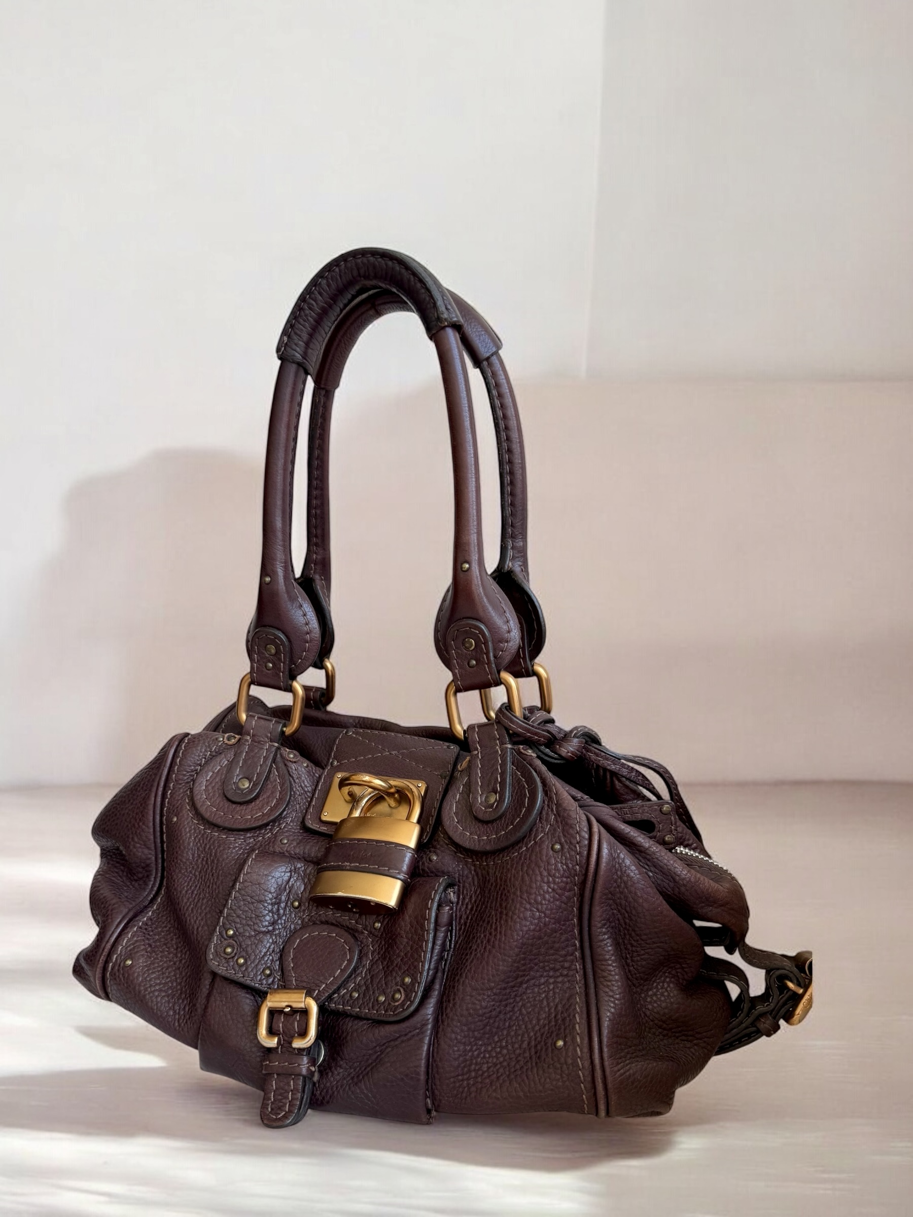 Brown Chloé Pocket Paddington Bag