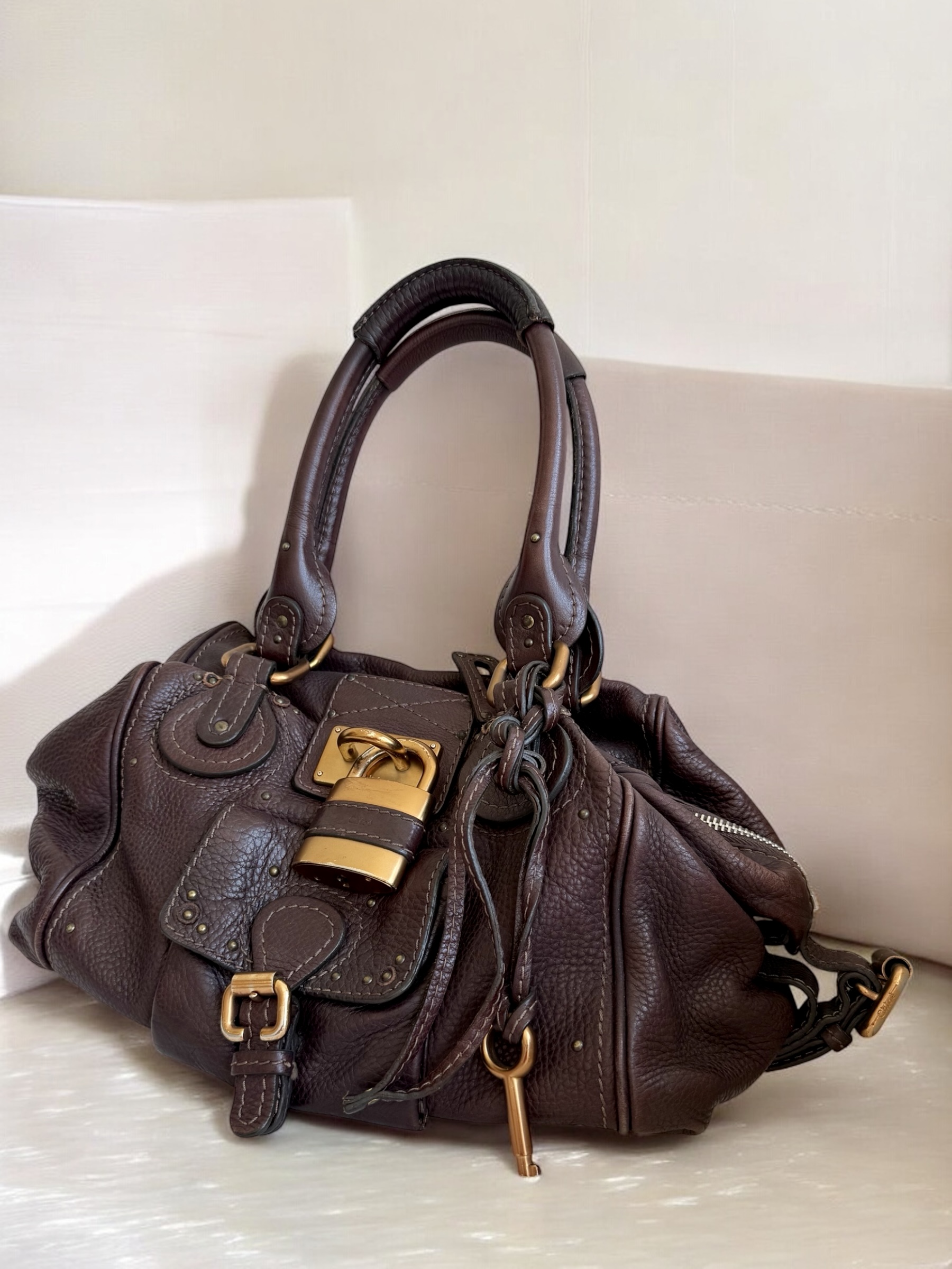 Brown Chloé Pocket Paddington Bag