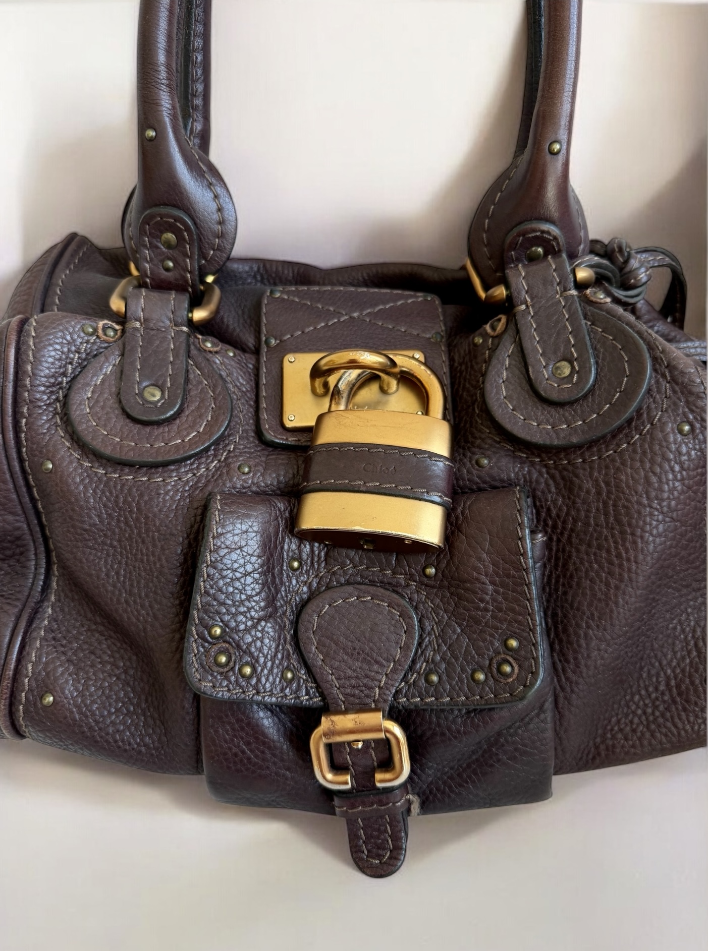 Brown Chloé Pocket Paddington Bag