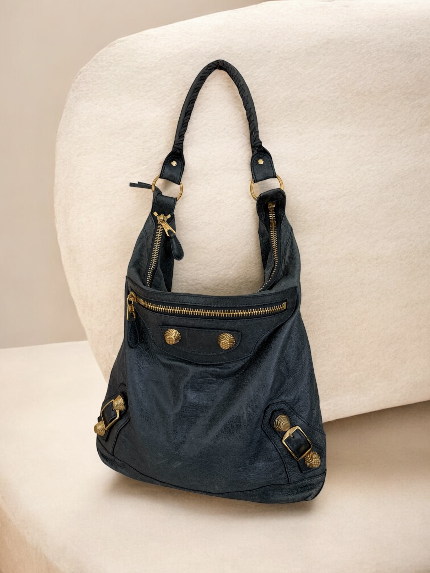 Anthracite hobo Balenciaga city bag