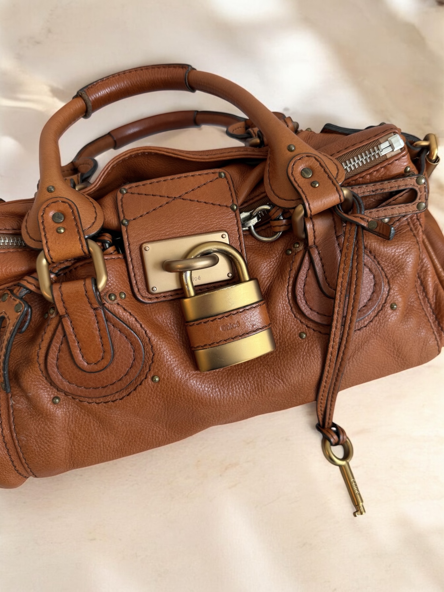Terracotta Chloé Paddington bag