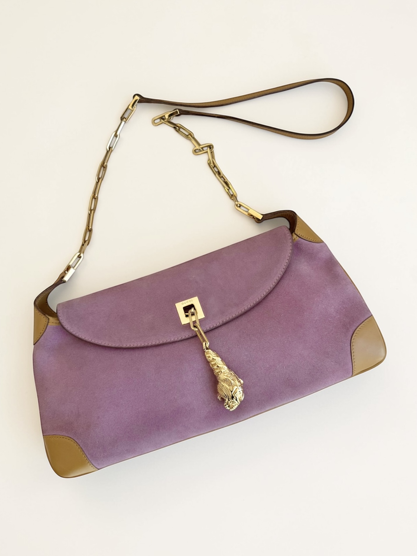 Lilac Suede Tom Ford Gucci Mini Jackie Bag